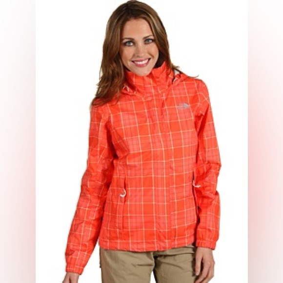The North Face Resolve Hyvent Plaid Rain Jacket - Picture 1 of 6